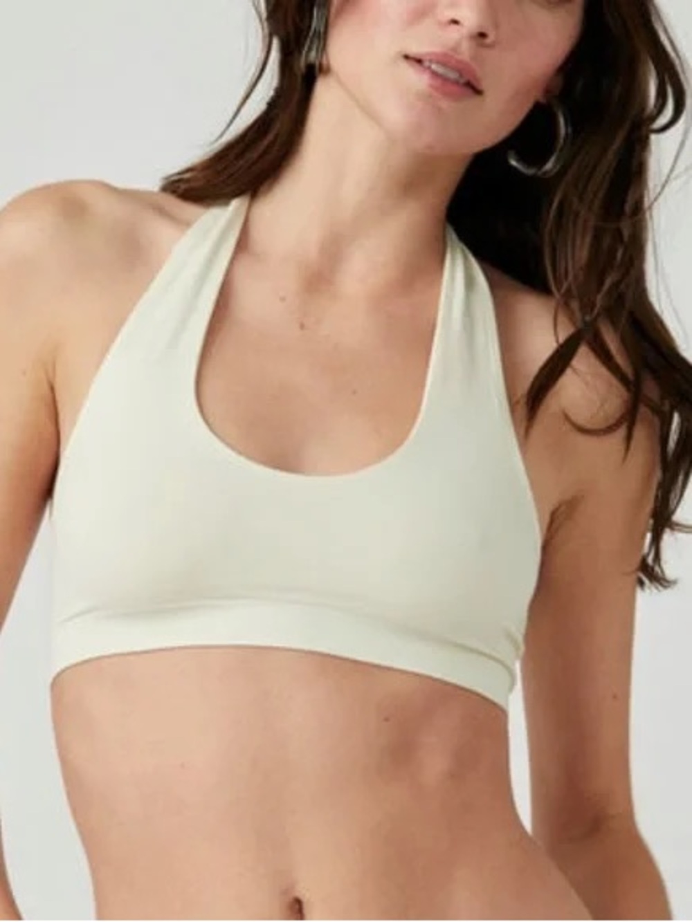 Free People Nude Halter Bralette Top